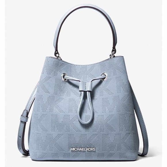 Michael Kors Handbags - SALE NWT Michael Kors Suri Medium Logo Suede Crossbody